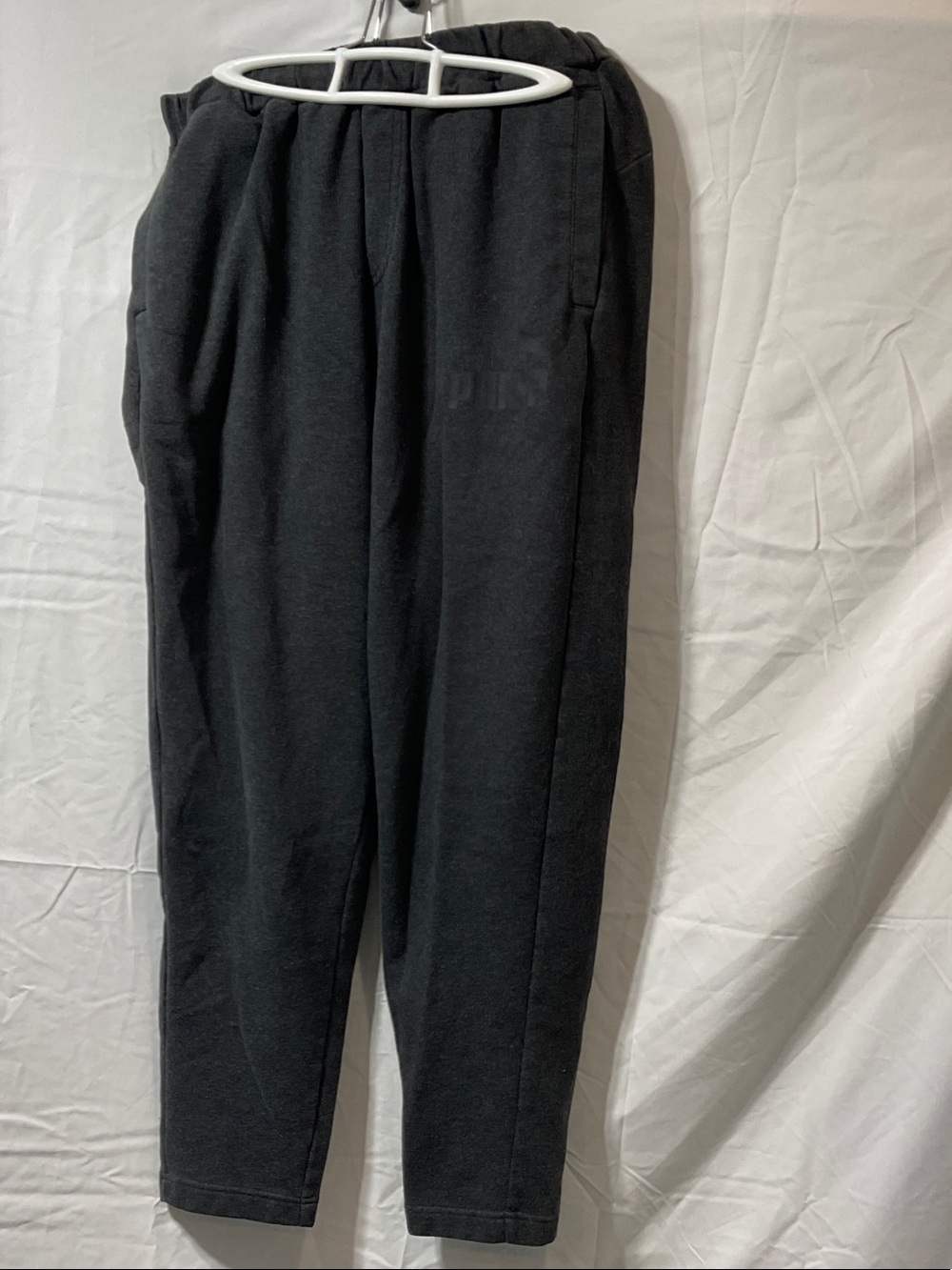 Puma Men's Dark Grey Elastic Waist Jogger Pants